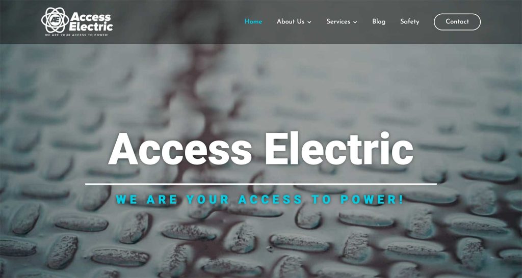 Access Electric website