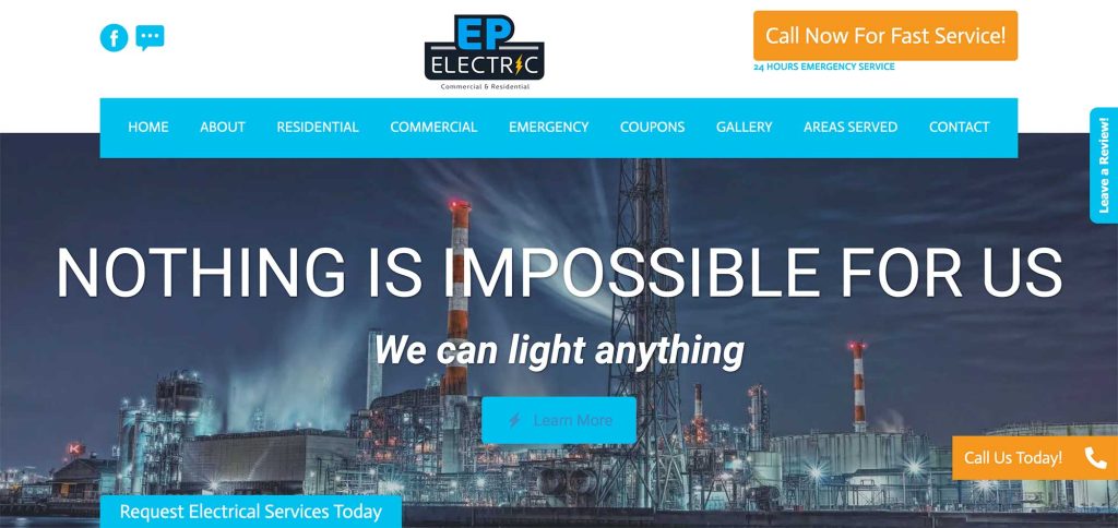 EP Electric website