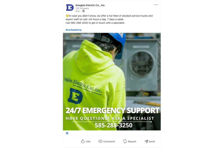 Electrician Social Media Advertising